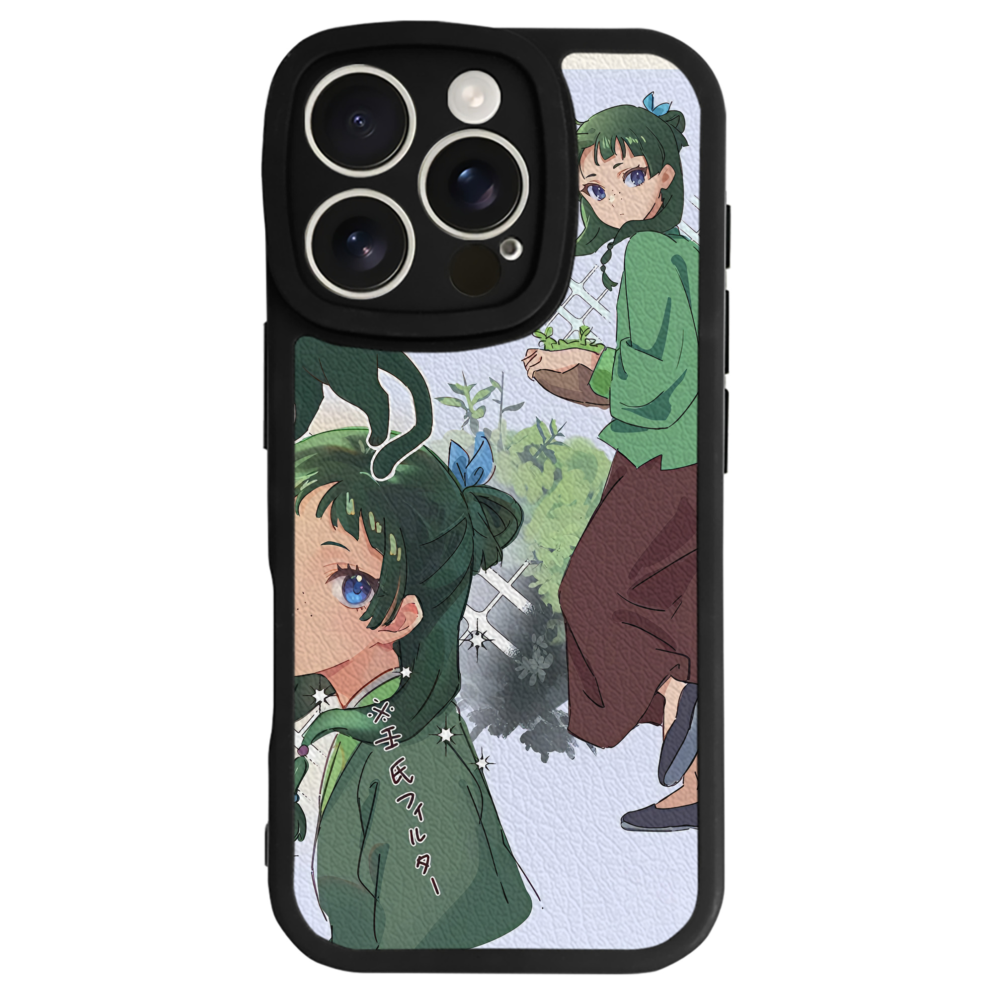 （画像用） 薬屋のひとりごと The Apothecary Diaries 【iPhone 16シリーズ対応】シリコンスマホケース（レザー調） 材質：シリコン